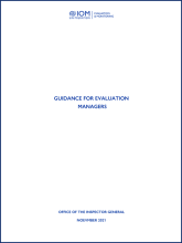 GUIDANCE FOR EVALUATION MANAGERS